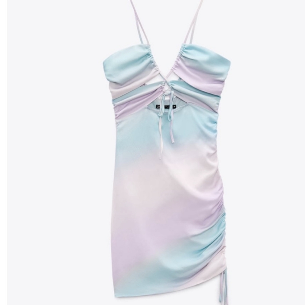 Mini Tie Die cut out dress NWT